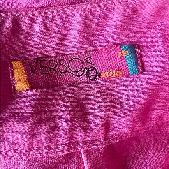 💗 Brazilian Hot Pink Asymmetrical Vest & Shorts Set – Resort Vacation Fit 💗 - Picture 4 of 5